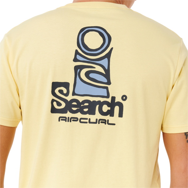2026 Rip Curl Mens Vaporcool Search Stack Tee 0K5MTE - Sunlight